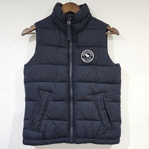Abercrombie Kids Navy Puffer Vest Size L